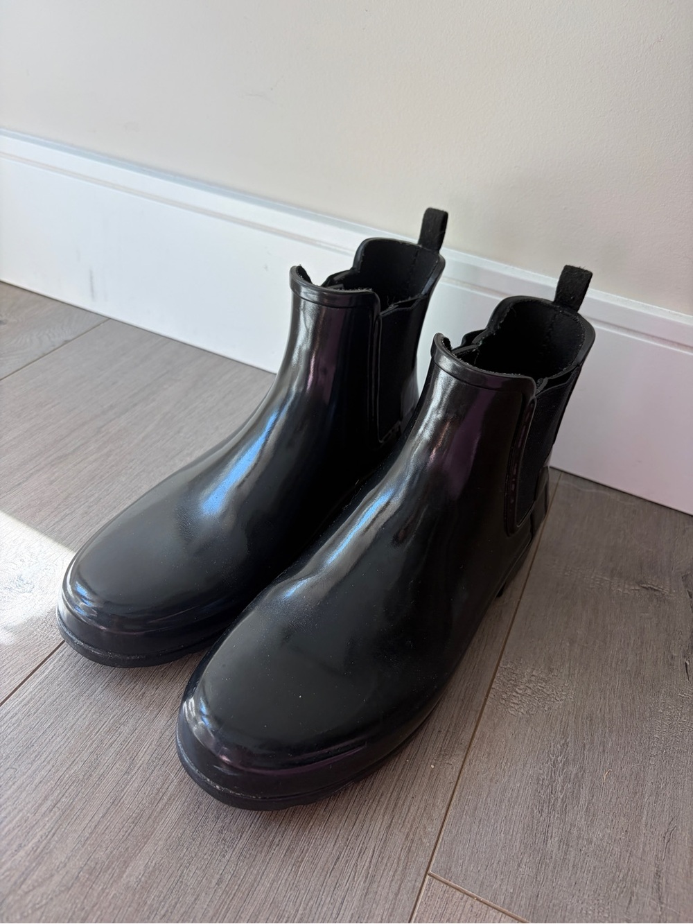 Hunter Boots Short Glossy Size 8